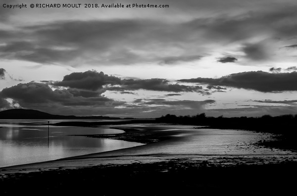 Loughor Estuary At Dusk Picture Board by RICHARD MOULT