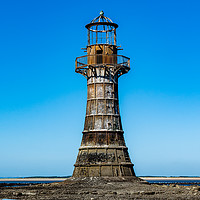 Buy canvas prints of Whiteford lighthouse by RICHARD MOULT