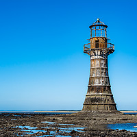 Buy canvas prints of Whiteford Point Lighthouse by RICHARD MOULT