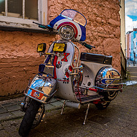 Buy canvas prints of Motor Scooter by RICHARD MOULT