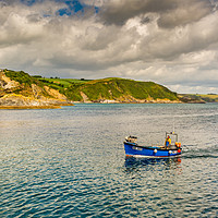 Buy canvas prints of Cornish Fishing Boat by RICHARD MOULT