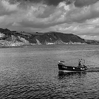 Buy canvas prints of Cornish Fishing Boat by RICHARD MOULT