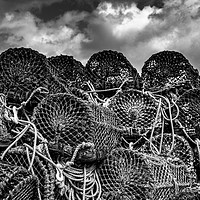 Buy canvas prints of Lobster Pots by RICHARD MOULT