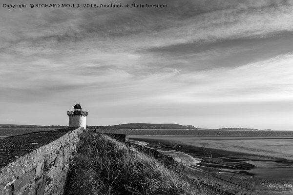 Burry Port Lighthouse Picture Board by RICHARD MOULT