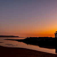 Buy canvas prints of Burry Port Harbour at sunset by RICHARD MOULT