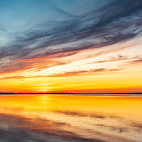 Buy canvas prints of Gower Sunset by RICHARD MOULT