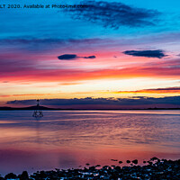 Buy canvas prints of Loughor estuary at Sunset by RICHARD MOULT