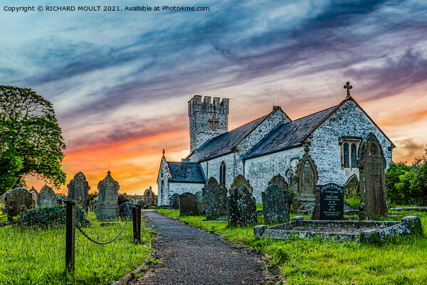 Pennard Church On Gower Picture Board by RICHARD MOULT