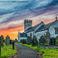 Buy canvas prints of Pennard Church On Gower by RICHARD MOULT