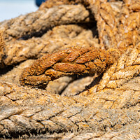 Buy canvas prints of Boat man's rope by Roger Utting
