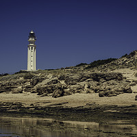 Buy canvas prints of Lighthouse on the beach by Juan Ramón Ramos Rivero