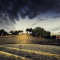 Buy canvas prints of Stairs between lights and shadows by Juan Ramón Ramos Rivero