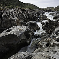 Buy canvas prints of Guadiana river going down between the mountains by Juan Ramón Ramos Rivero