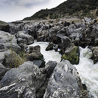 Buy canvas prints of Guadiana River descending with force between by Juan Ramón Ramos Rivero