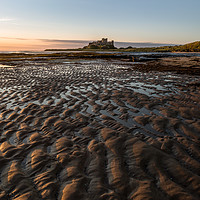 Buy canvas prints of Across the sands to Bamburgh Castle by Aidan Mincher
