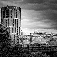 Buy canvas prints of Candle Tower Leeds by Aidan Mincher