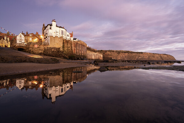 Sunrise at Robin Hood’s Bay Picture Board by David Semmens
