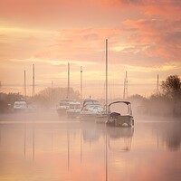 Buy canvas prints of River Frome Sunrise by David Semmens