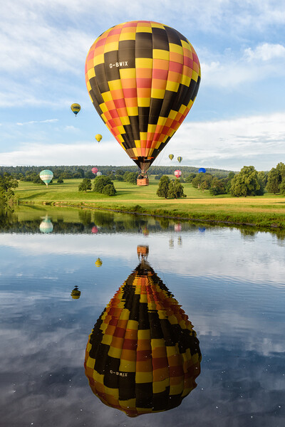 Summer Balloon Rides Picture Board by David Semmens