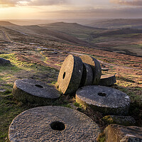 Buy canvas prints of Stanage Edge Millstones by David Semmens