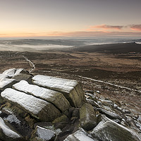 Buy canvas prints of Winter on Higger Tor by David Semmens