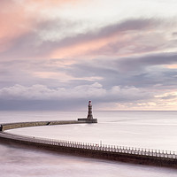Buy canvas prints of Sunrise over Roker Pier by David Semmens