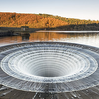 Buy canvas prints of Ladybower Overflow by David Semmens