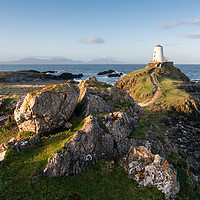 Buy canvas prints of Llanddwyn Island Lighthouse by David Semmens