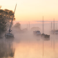 Buy canvas prints of Misty Frome Sunrise by David Semmens