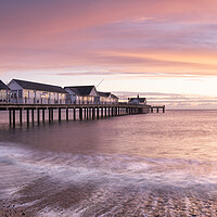 Buy canvas prints of Southwold Pier Sunrise by David Semmens