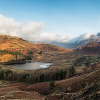 Buy canvas prints of First Light on Blea Tarn by David Semmens