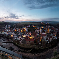 Buy canvas prints of Early morning at Staithes by David Semmens