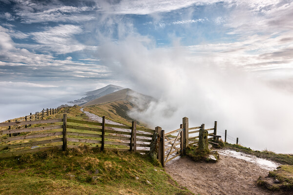 Misty Mam Tor Picture Board by David Semmens