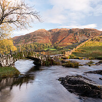 Buy canvas prints of Autumnal Slaters Bridge by David Semmens