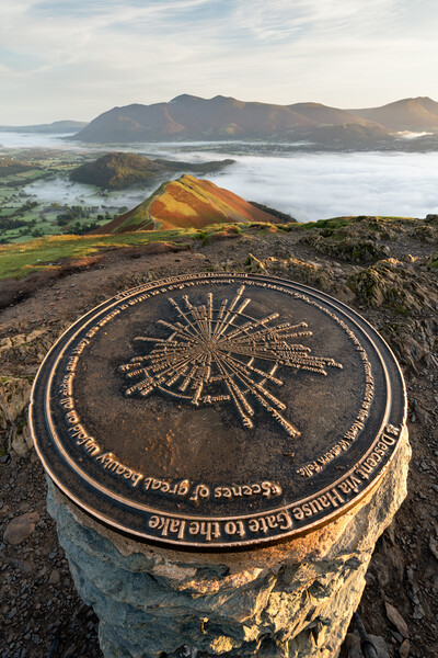 Catbells Trigpoint Picture Board by David Semmens