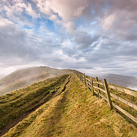 Buy canvas prints of Moody Mam Tor by David Semmens