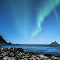 Buy canvas prints of Aurora Borealis in Lofoten. by Travelling Photographer