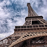 Buy canvas prints of Interesting view of the Eiffel Tower by Travelling Photographer