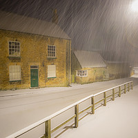 Buy canvas prints of Evening Snow Storm by James Aston