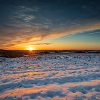 Buy canvas prints of Winter Sunset by James Aston