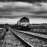 Buy canvas prints of Corby Steel Works to Margam Coil Train by James Aston