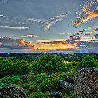 Buy canvas prints of Sunset over the Altar Stones by James Aston