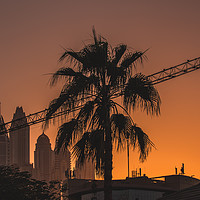 Buy canvas prints of Sunset over the Internet City Dubai by James Aston