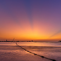 Buy canvas prints of Sunset over the Palm Dubai by James Aston