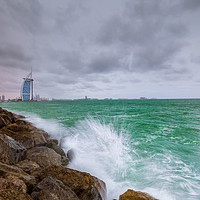 Buy canvas prints of Winter Storm in Dubai by James Aston