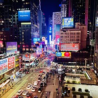 Buy canvas prints of Times Square New York by Colin Reeves