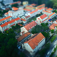 Buy canvas prints of Miniature French architecture in Saigon, Vietnam by Quang Nguyen Duc