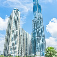 Buy canvas prints of Super-tall Landmark81 in Central park by Quang Nguyen Duc