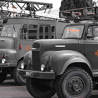 Buy canvas prints of military fire engines by Jon Hyslop
