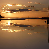 Buy canvas prints of Findhorn Reflections Findhorn bay  by Chris Sherwin